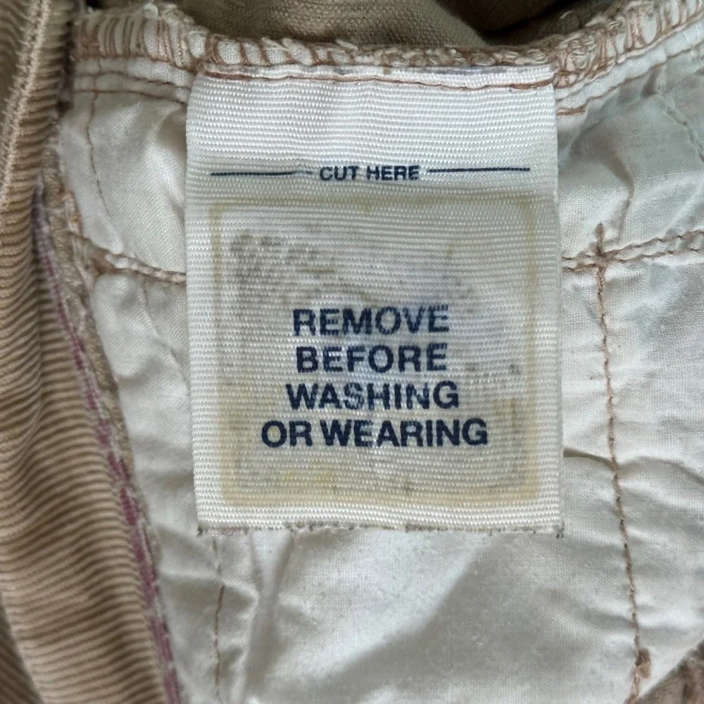 Old Navy Corduroy Pants 12 Tan Beige Bootcut Cottagecore Academia Classic‎ Y2K
